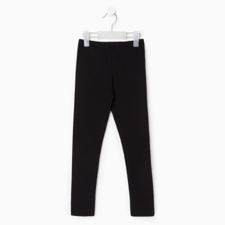 Leggings for girls, black color, height 128 cm-5