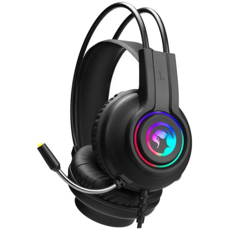 Marvo HG8935 headphones, game, full -size, microphone, USB, 2.1m, backlight, black-1