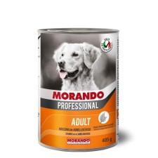 Wet Morando Professional food for dogs, pieces of lamb and rice, 405 g