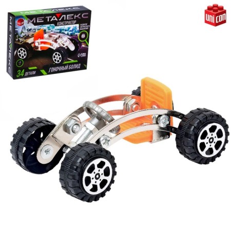 Metal designer "Racing car", 34 parts