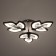 Chandelier 1093/3bk LED 72W 3000-6000k Dimmer black 50x50 cm Bayerlux
