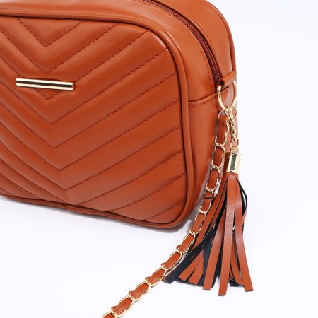Bag Cross-Bodi with a zipper, the color is red-3