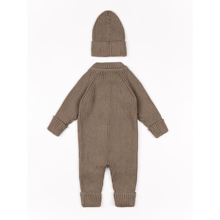Knitted Knitted Pure Love Tot, demi -season, height 80 cm, brown color-8