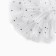 Outlet. Bant for hair on elastic band, white, 11 cm, kitty Marie