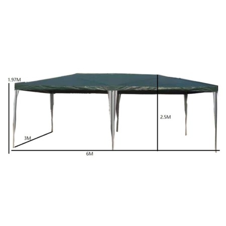 Sadovy tent 6*3m green, open