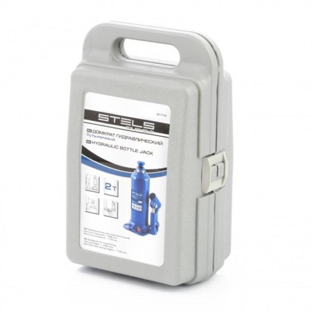 The jack of hydraulic bottle stels 51172, rise 178–338 mm, in the case, 2 tons-2