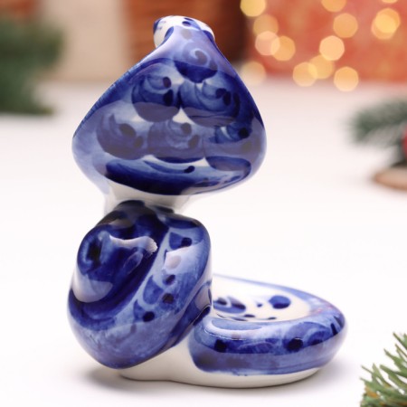 Souvenir "Snake", No. 5, Gzhel, 10 cm-2
