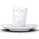 Coffee cup with a saucer TASSEN CHEERY, 80 ml, white color