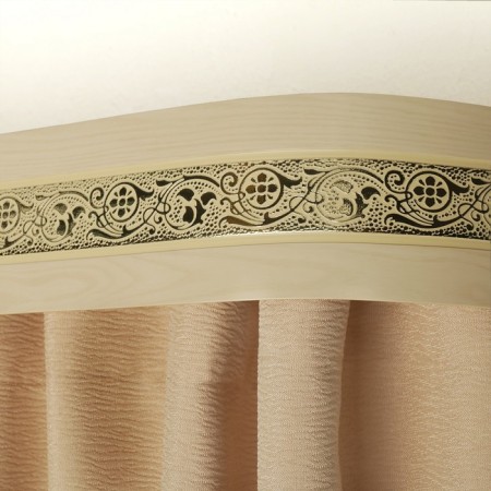 Three -cereal cornice "Ultracompact. Grace gold ", 260 cm, with a decorative bar 7 cm, which-1