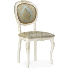 Wooden chair Adriano 2 array of beech/fabric, milk/gray 50x54x97 cm