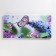 Carty watch is wall-mounted, on canvas, interior "lilac and butterfly", silent, 40 x 76 cm