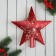 Tip "star ribbed radiance" 19.5x19.5 cm, red