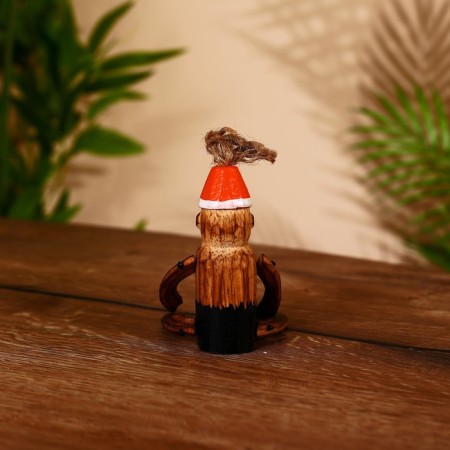 Souvenir "Monkey" hanging paws, wood 12 cm-3