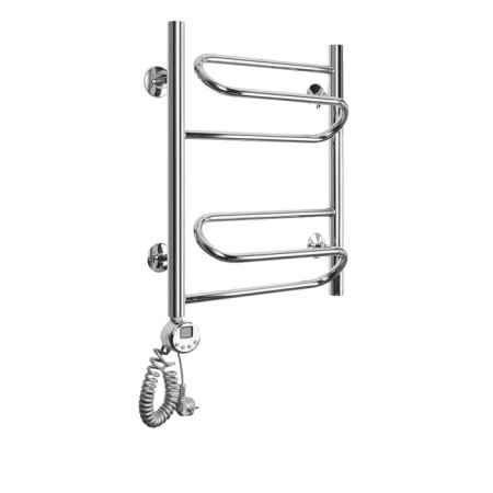 Domoterm electric heated towel rail "Ophelia" P6, 400x500 mm, left, chrome