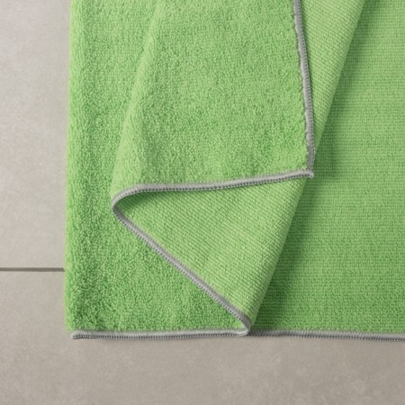 Raccoon floor rag, 250 g/m², 60 × 80 cm, microfiber, with overlock, 1 pc, color green-6