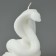 New Year 2025! Interior candle “New Year's collection: snake on coins”, white, 78 x 61 x 52