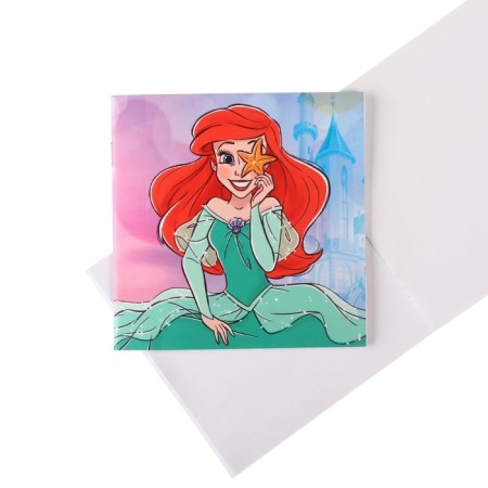 Cleaning set, notebook, sharpener, eraser, pencil, scissors, princesses-8