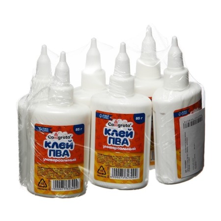 PVA glue Calligrata, with a dispenser, a set of 6 pcs 85 grams-4