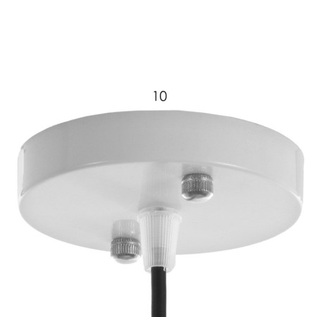 Lamp Bayerlux "Turit" E27 40W white-gold 30x30x40-140cm-4