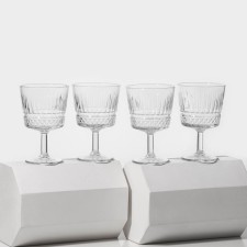 Set of glass glasses Elysia, 260 ml, 4 pcs