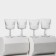 Set of glass glasses Elysia, 260 ml, 4 pcs