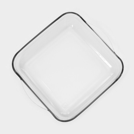Square Square from heat -resistant glass Borcam, 3 l, with a lid-4