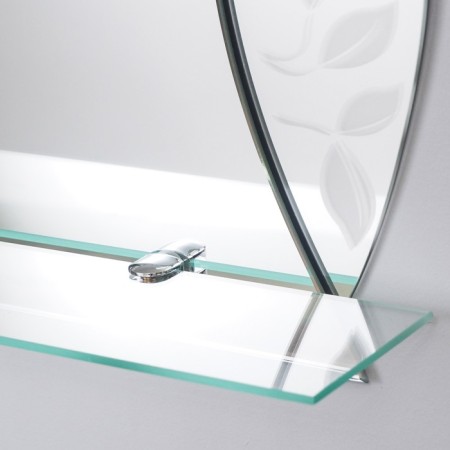Agatha mirror, wall, with a shelf, 53 × 68 cm-1