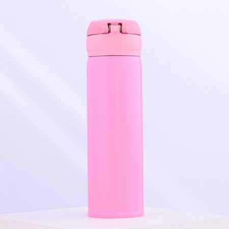 Thermos with the Mode Forrest button, 450 ml, pink, heat conservation 10-12 hours-1