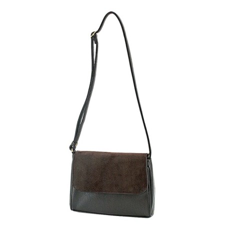 B2759 Bag Messenger, valve department, brown color 21x26x7cm
