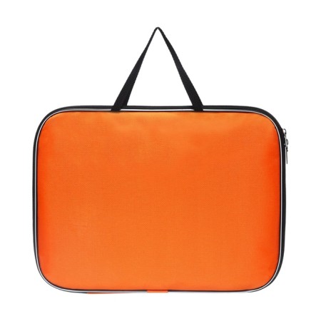 Folder with handles textile A4, 350 x 270 x 20 mm, calligrata "office", nylon 600D, two -tone Kant, orange-6