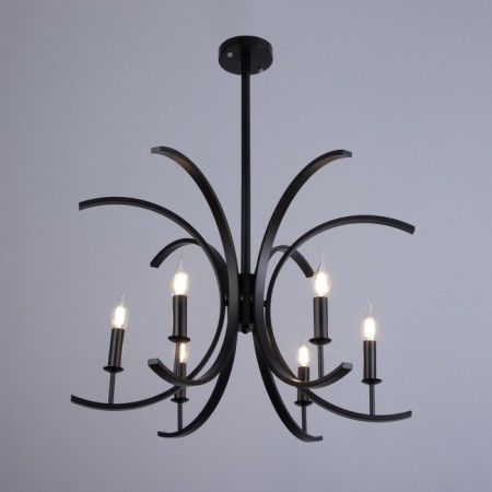 Lamp "Arles" 6he14 40W Black 66x66-42-142 cm-1