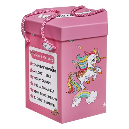 Drawing set, with coloring, pink-1