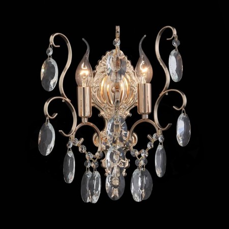 Sconces st. SL846.201.02. OoreCchini. 2x40 watts, E14, 25.5x38 cm, golden color-10
