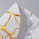 Serving napkin on the table "marble", d = 38 cm, white color