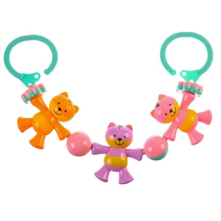 Stretching to a stroller/crib "cat", 3 toys, color mix, crush me-5