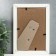 MDF photo frame (100) 10x15 cm, white color (plastic screen)