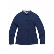 Blouse for a girl, height 122 cm, blue color