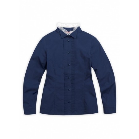 Blouse for a girl, height 122 cm, blue color