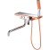 Bath mixer D&K Berlin Kunste DA1443313, one -leaf, chromium/orange