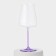 A set of glass glasses for the wine Rainbow Fresh, 600 ml, decor, 6 pcs