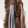 A set of curls, straight hair, on invisible, 32 cm, 6 strands, fluorescent, multi -colored