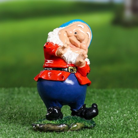 Garden Figure "The Gnome Cheerful" 17x12x10cm-2