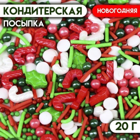 New Year. Confectionery Sprinking "New Year Mix No. 2", 20 g