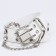 BEARD BELIENT, WIGHT 3 cm, BUILE METALL, CHILERS, White Color