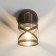 Sconces Citilux "Hesse" CL536615, 15x9 cm, 1x60W, E14, brown color