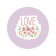 Pareo and beach rug "Love", D = 150 cm