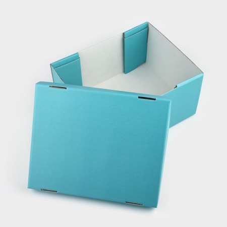 Gift folding box, packaging, “blue”, 31.2 x 25.6 x 16.1 cm-5