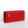 Women's wallet on magnet, red color