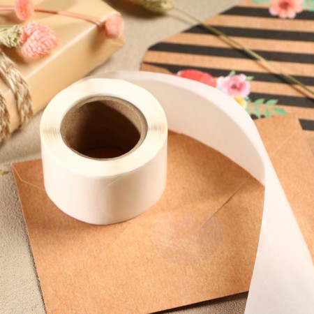 Transparent sticker 3.8 x 3.8 cm, 300 pcs