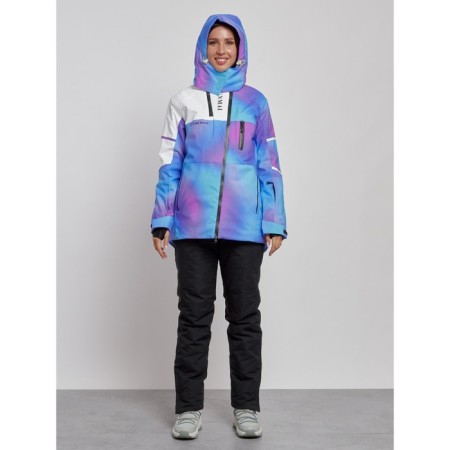 Ski costume female winter, size 46, purple color-7